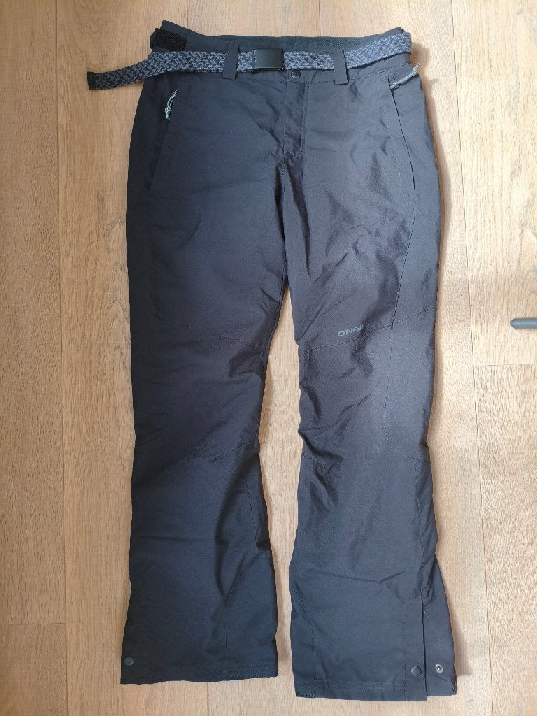 O'Neill skibroek dames zwart mt M incl. riem, Kleding | Heren, Broek, O'Neill, Zo goed als nieuw, Verzenden