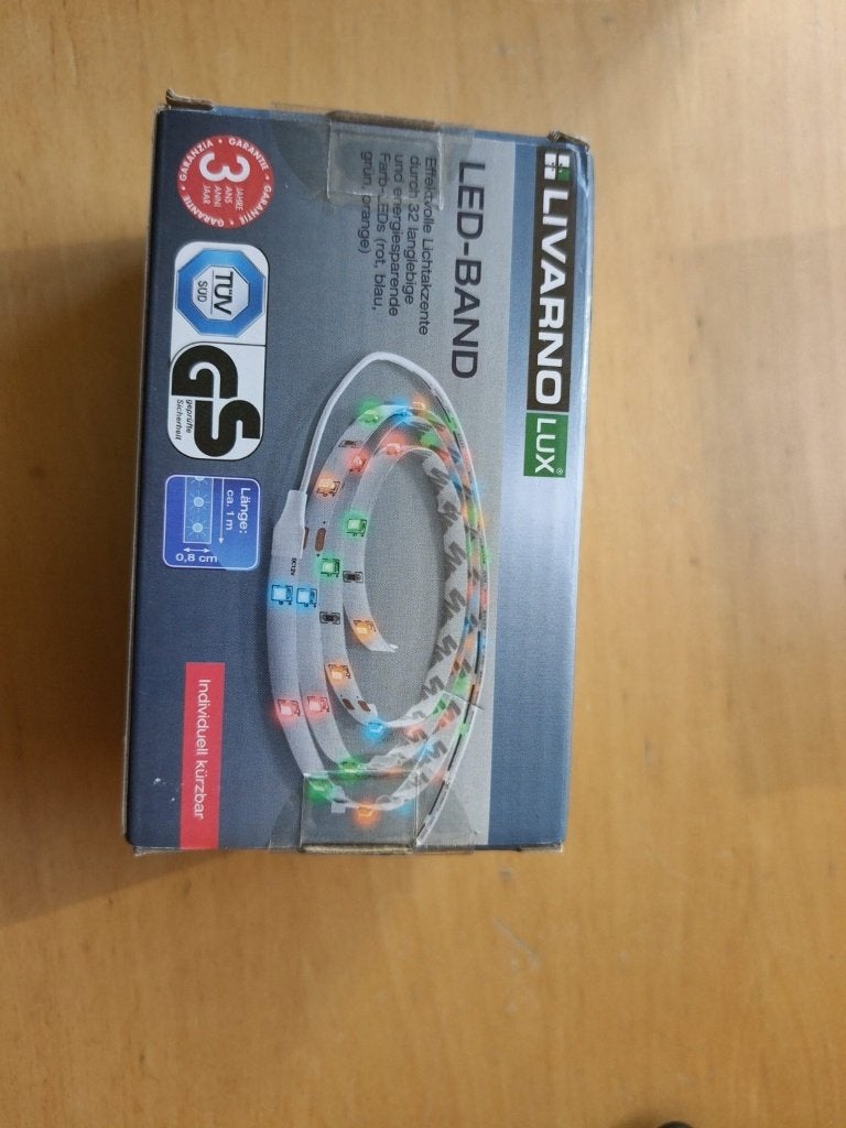 Nieuw Livarno Lux LED-strip 1 meter gekleurd - 32 LEDs, Met schakelaar, Overige merken, Meerkleurig, Nieuw