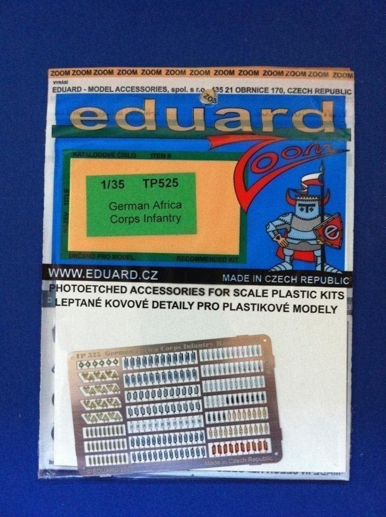 Eduard	525	German Africa Corps Infantry Ranks	1/35, Verzenden, Nieuw, 1:35 tot 1:50