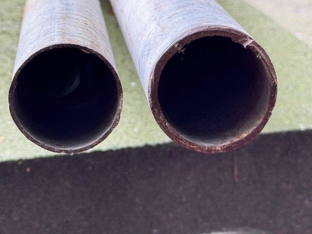 Gegalvaniseerde buizen - 2 stuks, Doe-het-zelf en Verbouw, Ophalen, Zo goed als nieuw, Overige metalen