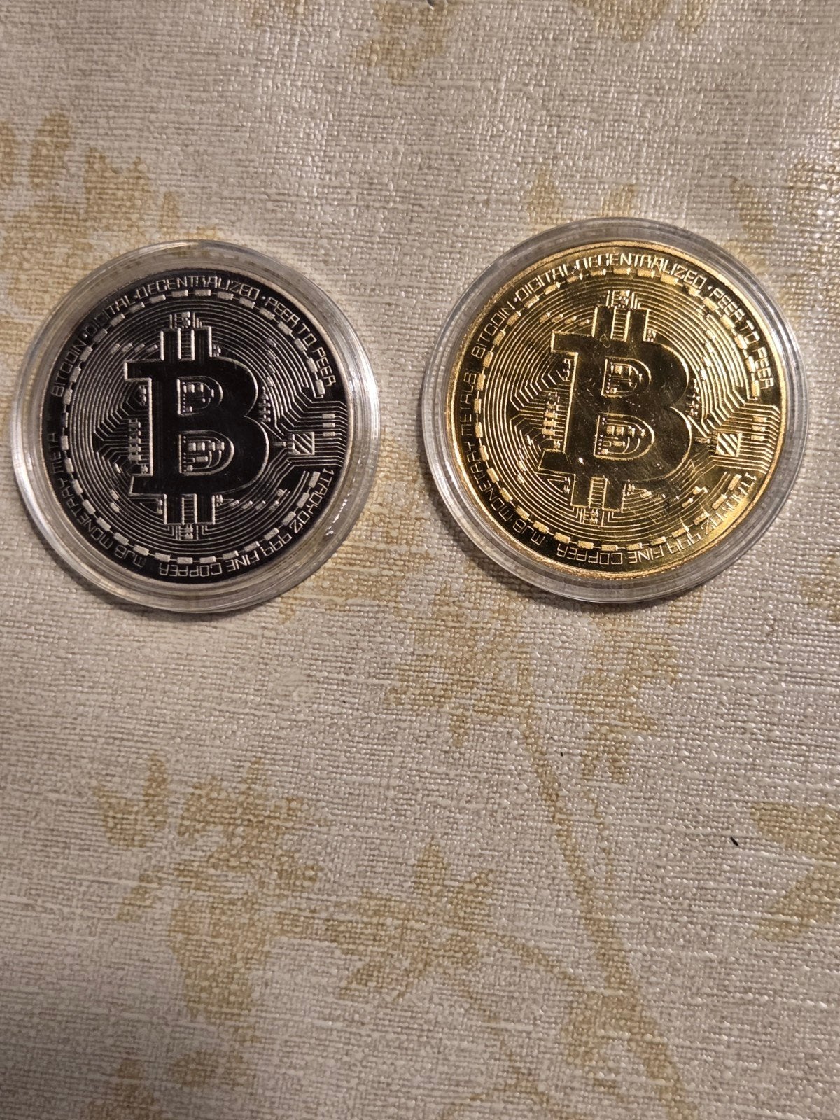 Bitcoin Fysieke Herdenkingsmunten (Goud & Zilver), Ophalen of Verzenden