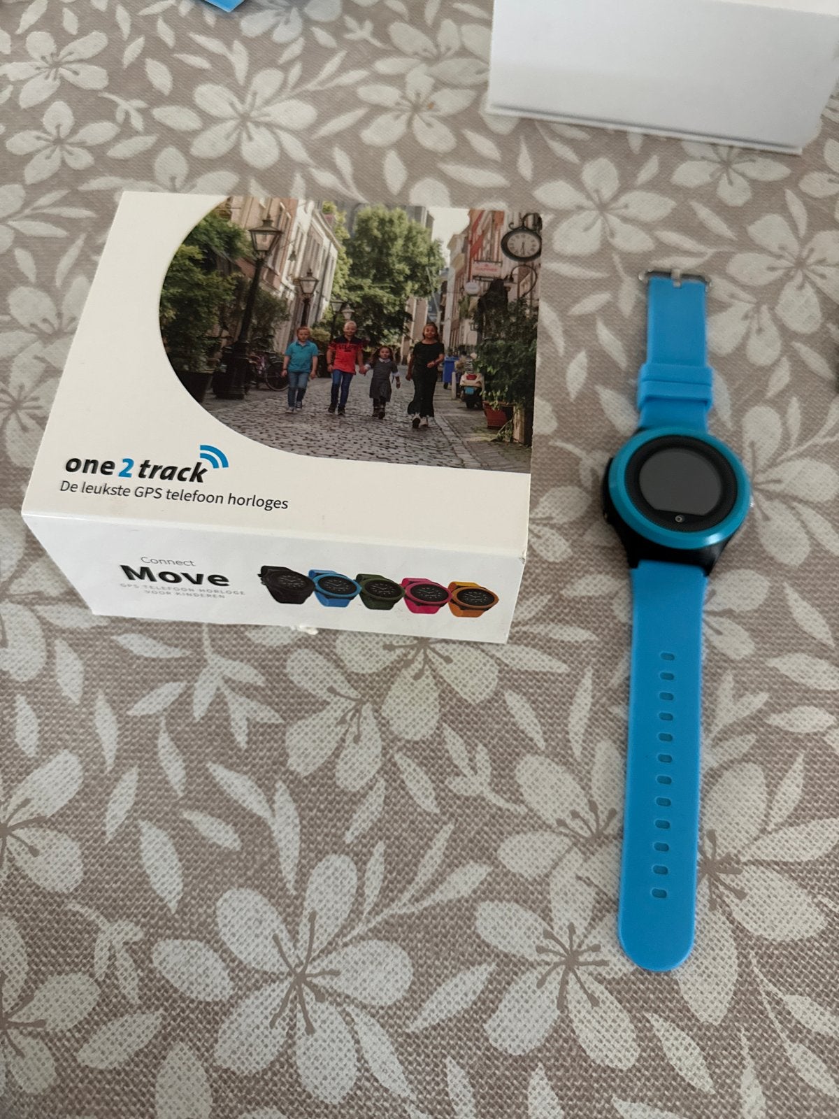 One 2 Track Move GPS telefoon horloge - Zo goed als nieuw, Ophalen of Verzenden, Zo goed als nieuw, Blauw, Jongen of Meisje
