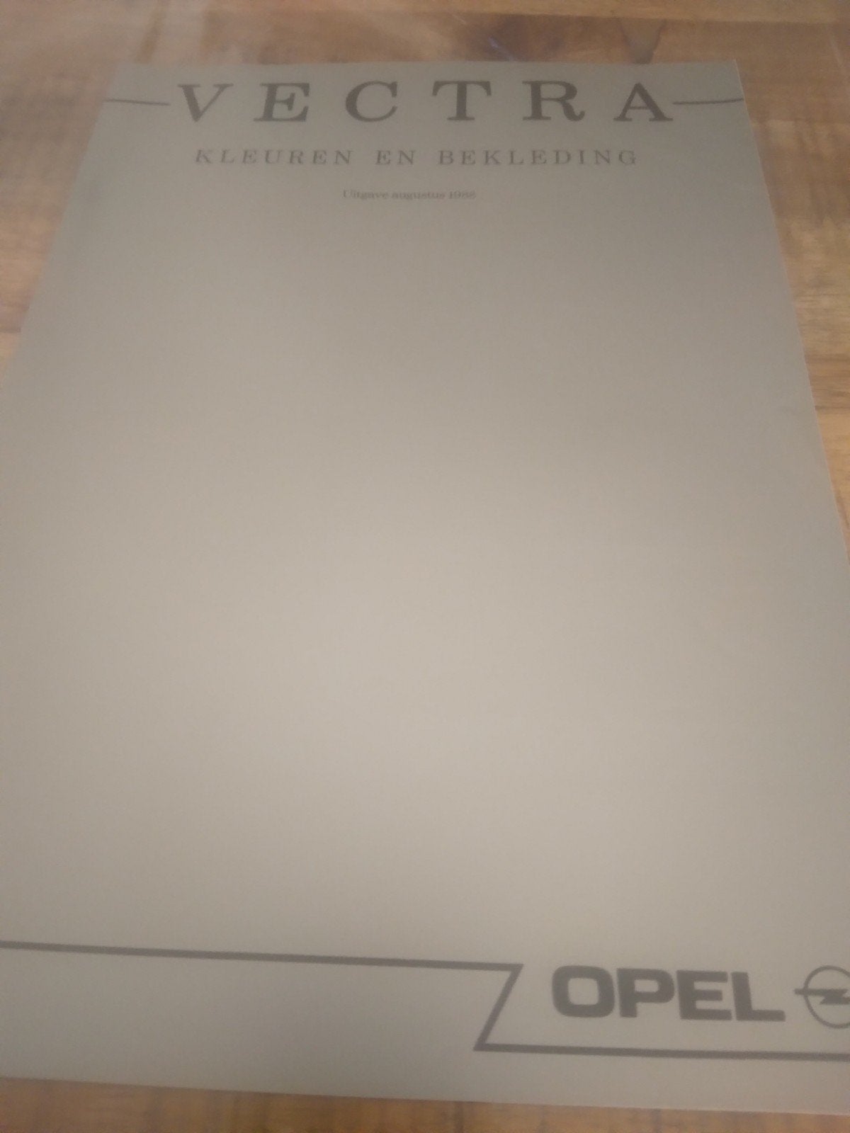 Opel Vectra kleuren en bekleding 08 1988, Ophalen of Verzenden, Zo goed als nieuw, Opel