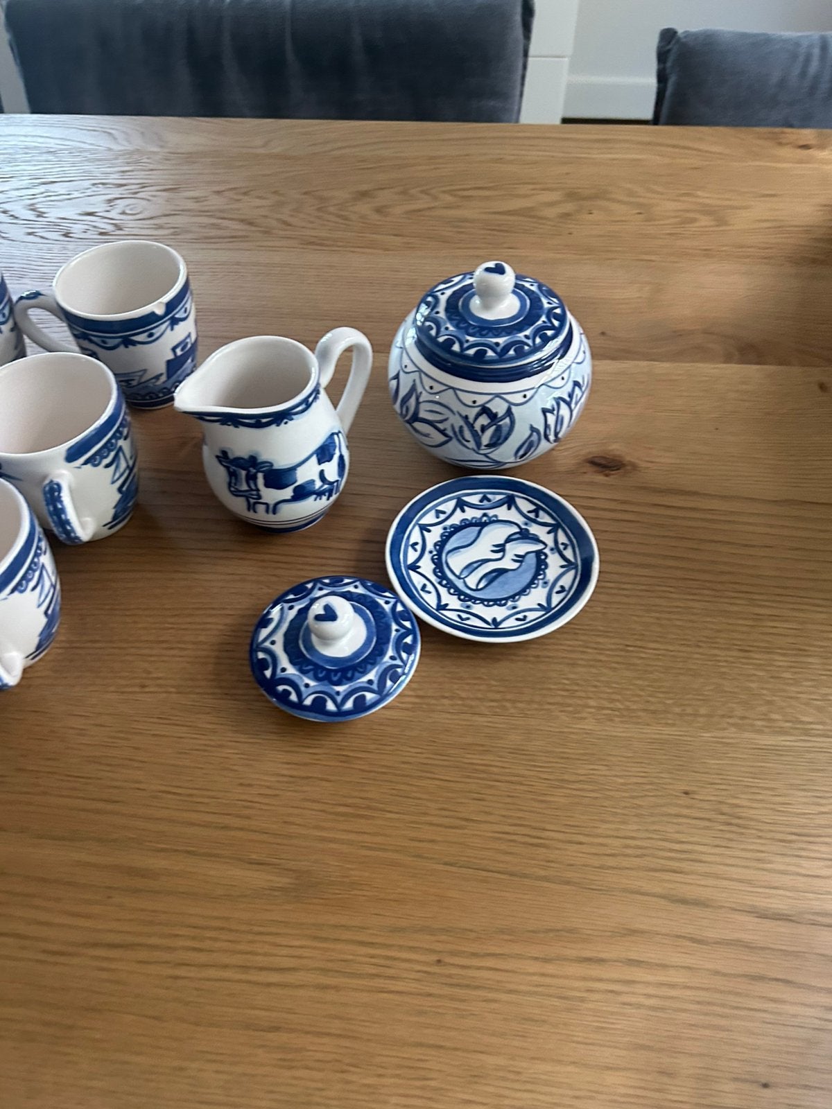 Blond Delfts blauw, Antiek en Kunst, Antiek | Servies compleet, Ophalen of Verzenden