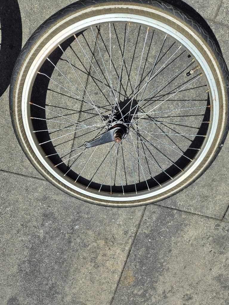 Achterwiel 24 inch met terugtraprem, Ophalen of Verzenden, Wiel, Aluminium