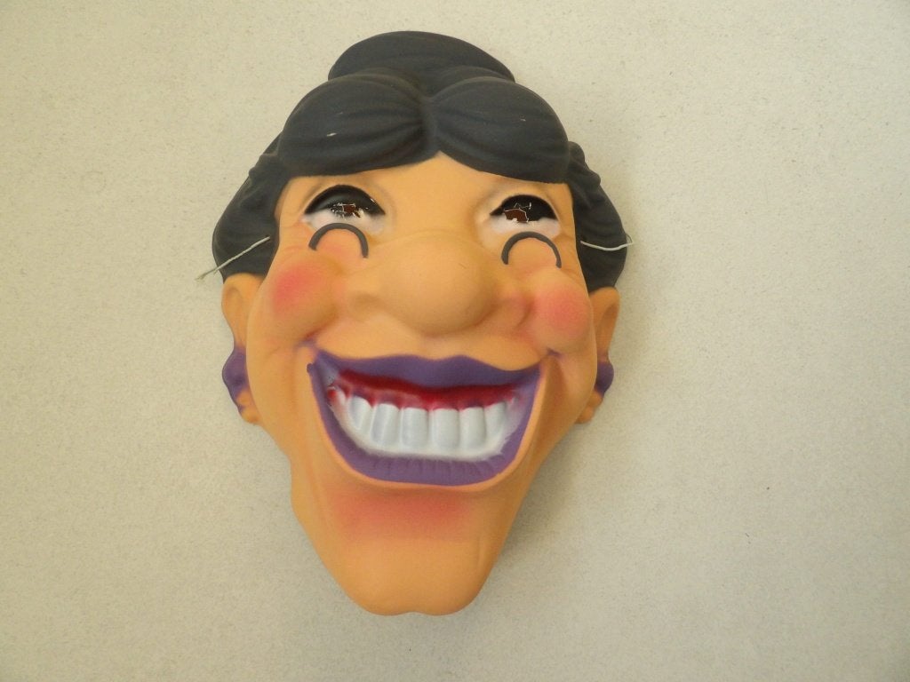 1 plastic masker SARAH 50 jaar, Ophalen of Verzenden, Zo goed als nieuw, Versiering, Abraham of Sarah