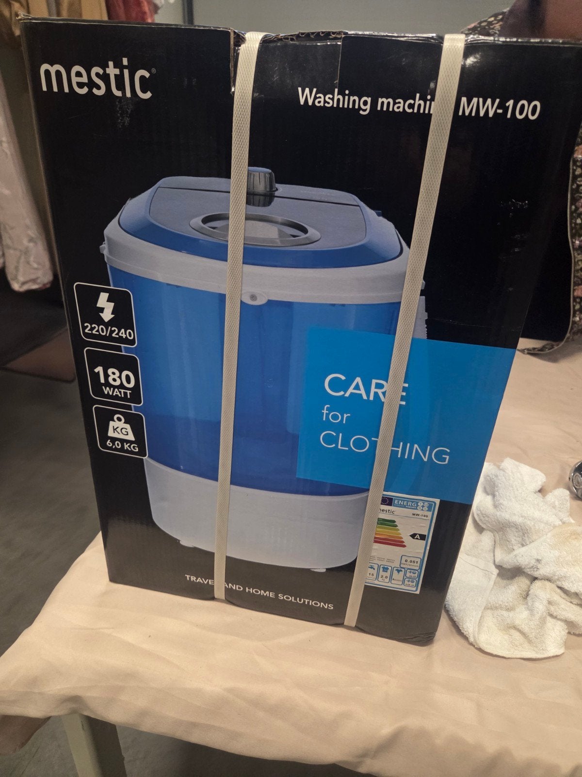 Mestic MW-100 Camping Wasmachine - Compact en Draagbaar, Ophalen