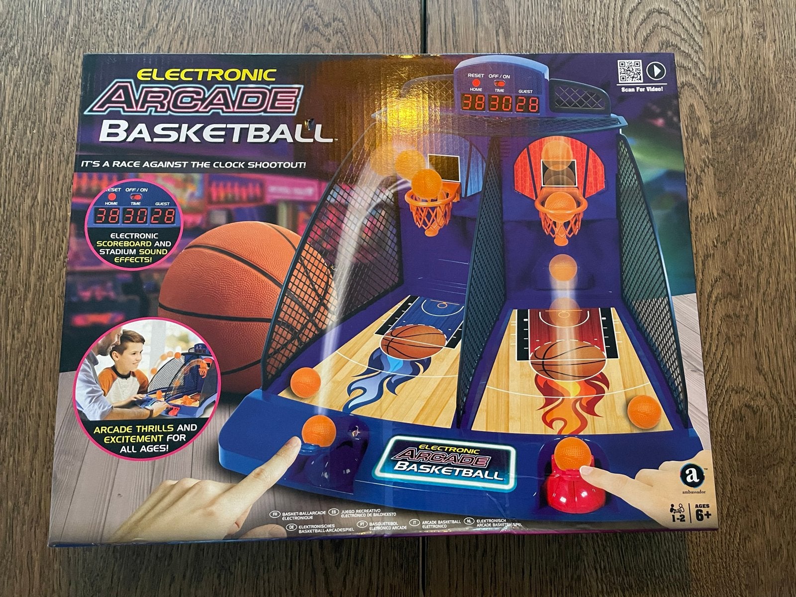 Elektronisch Arcade Basketbalspel - Race tegen de klok!, Ophalen, Nieuw, Jongen of Meisje