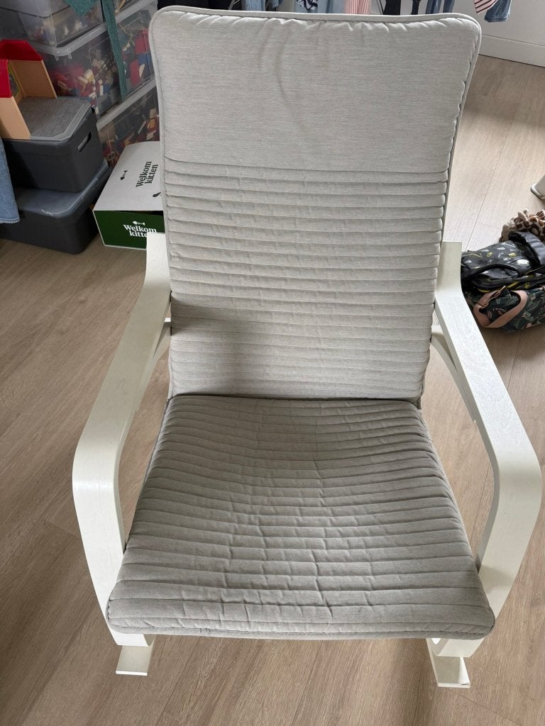 Ikea poäng, Ophalen, Hout, Gebruikt, Wit