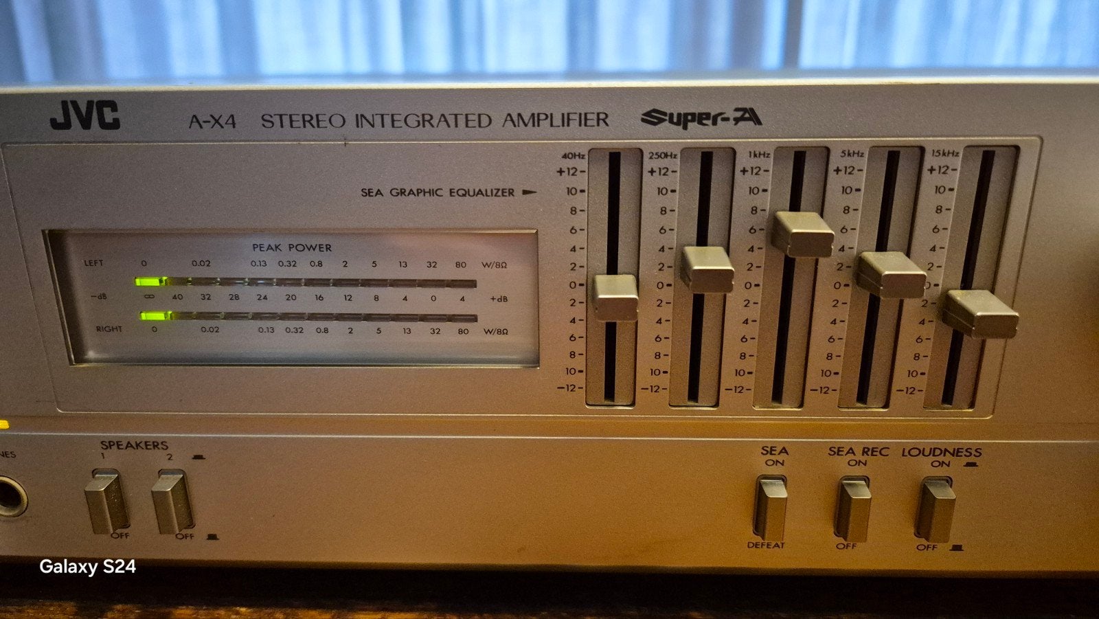 JVC A-X4 Stereo Geïntegreerde Versterker Super-A, Audio, Tv en Foto, Versterkers en Receivers, Gebruikt, JVC, Ophalen of Verzenden