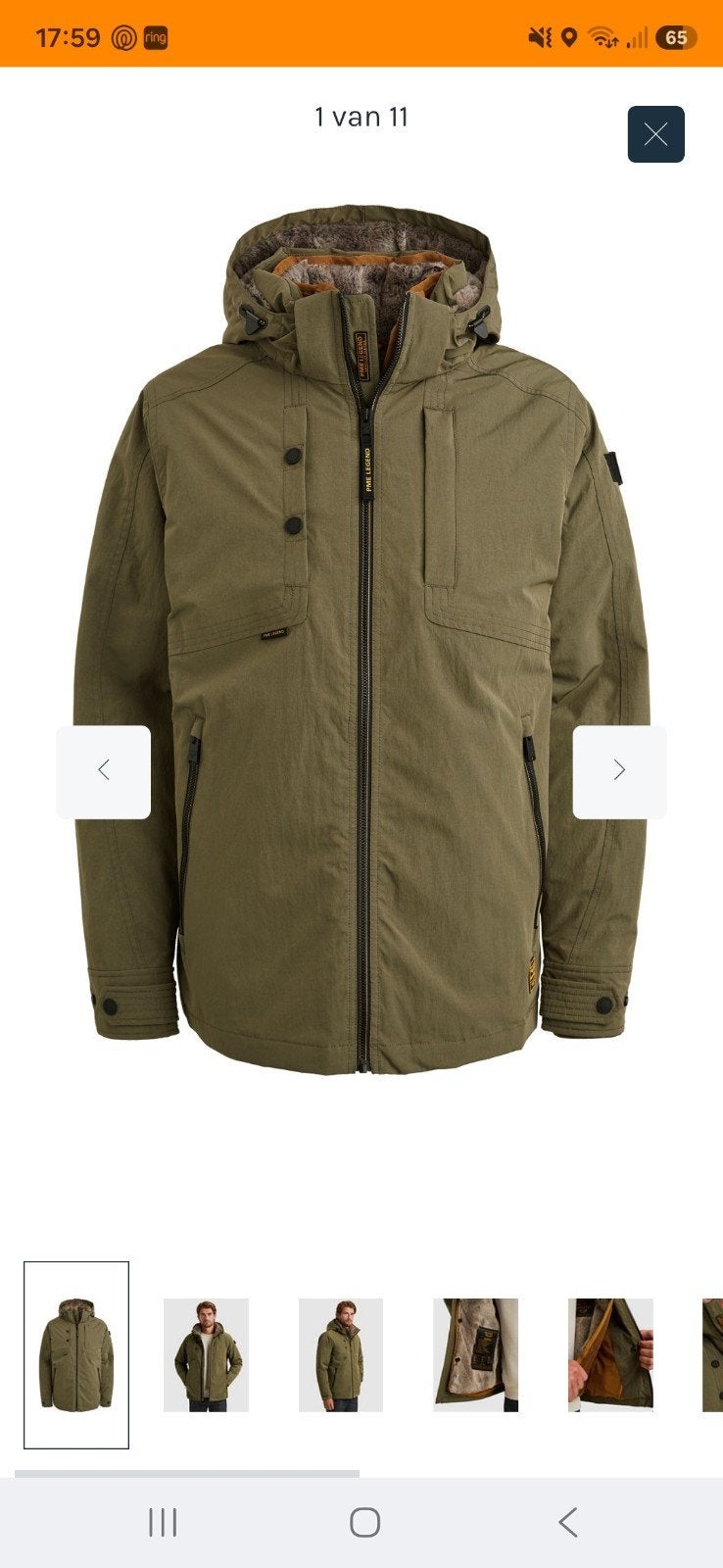 PME Legend Snowpack Winterjas - Groen, Maat xxl, Kleding | Heren, Jassen | Winter, Overige maten, Ophalen of Verzenden, Zo goed als nieuw