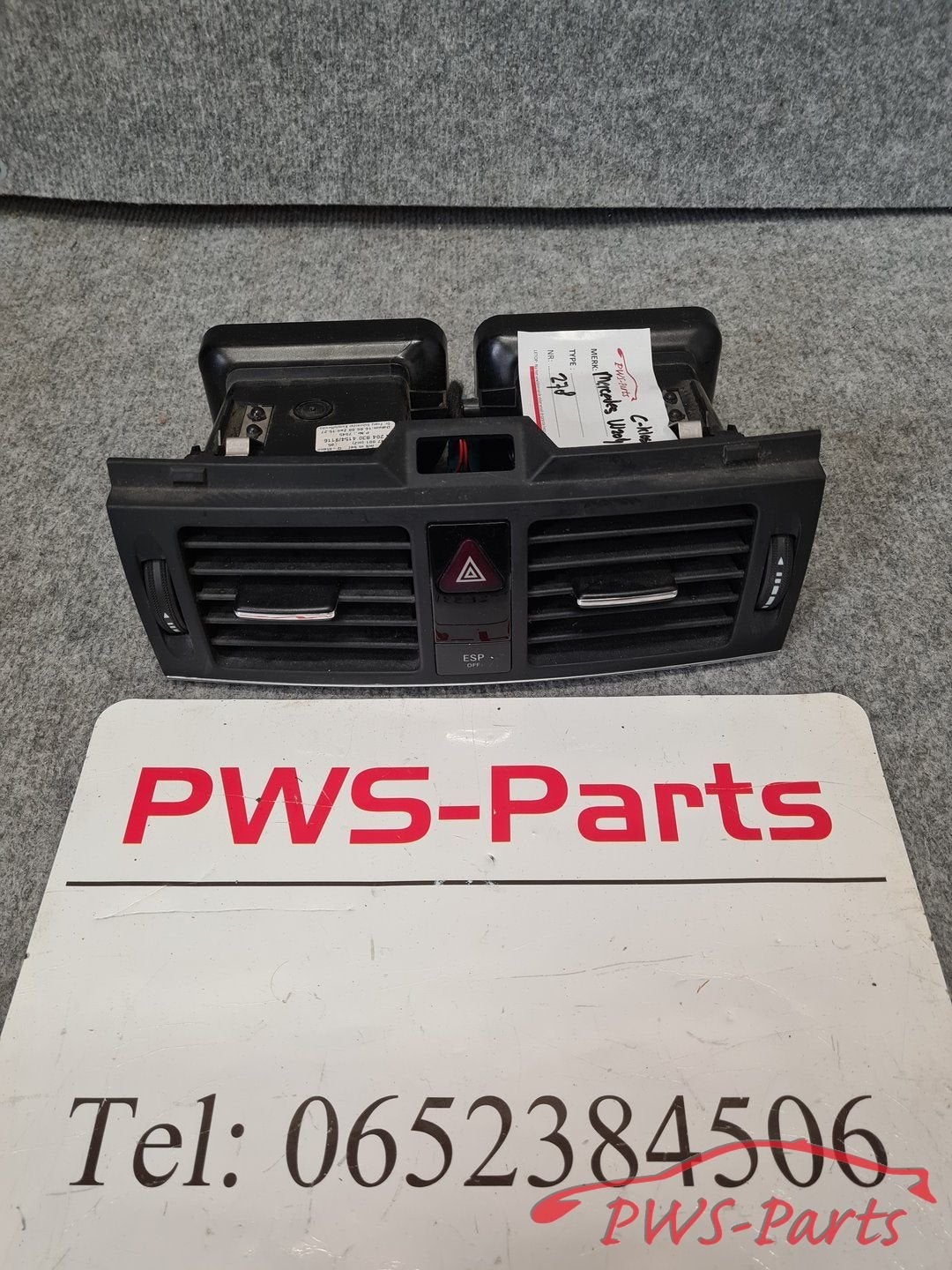 MERCEDES C-KLASSE W204 MIDDENCONSOLE LUCHTROOSTER A204830575, Gebruikt, -, Ophalen of Verzenden, -