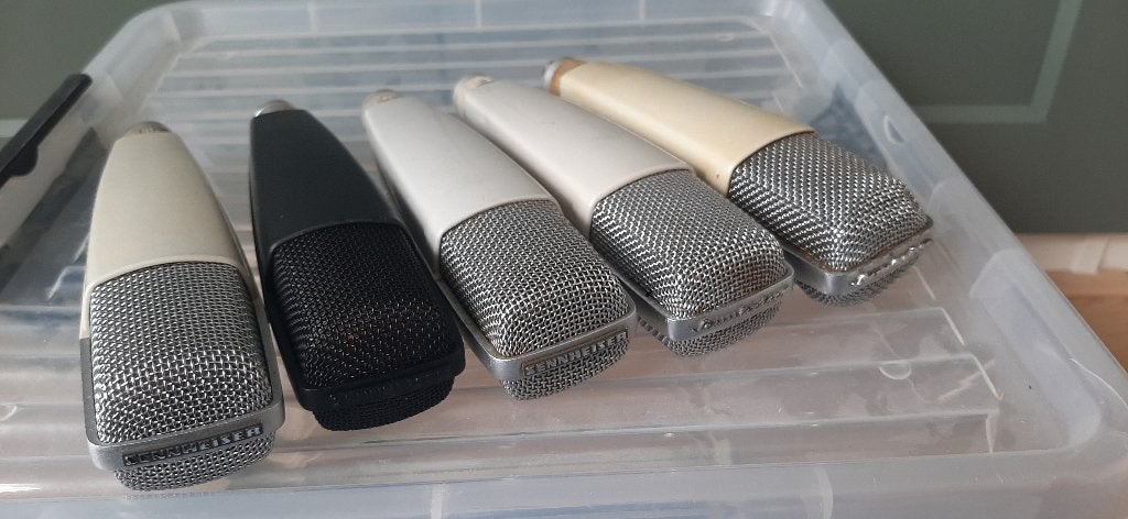 5x Sennheiser MD421 microfoons diverse types, Muziek en Instrumenten, Ophalen of Verzenden, Zo goed als nieuw, Overige typen