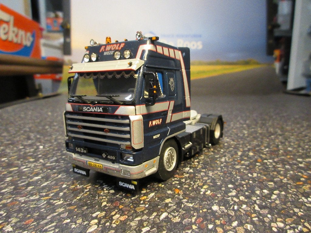 WSI Scania 143 F. Wolf met certificaat, Ophalen of Verzenden, Nieuw, Bus of Vrachtwagen, Wsi