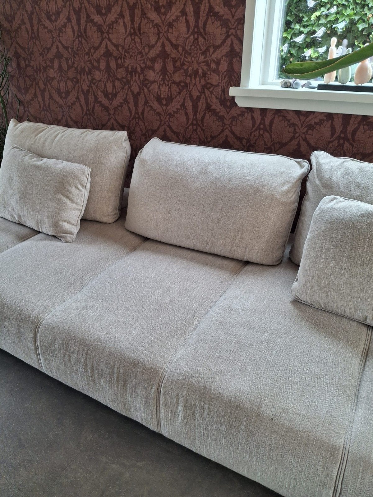 Comfortabele bank in nette staat uit rookvrij huis, Ophalen, Driepersoons, 75 tot 100 cm, Zo goed als nieuw