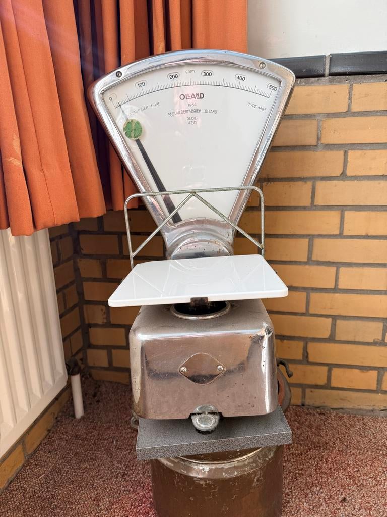 Vintage Olland Winkelweegschaal - Type 440N (1954), Witgoed en Apparatuur, Weegschalen, Winkelweegschaal, Analoog, Ophalen of Verzenden