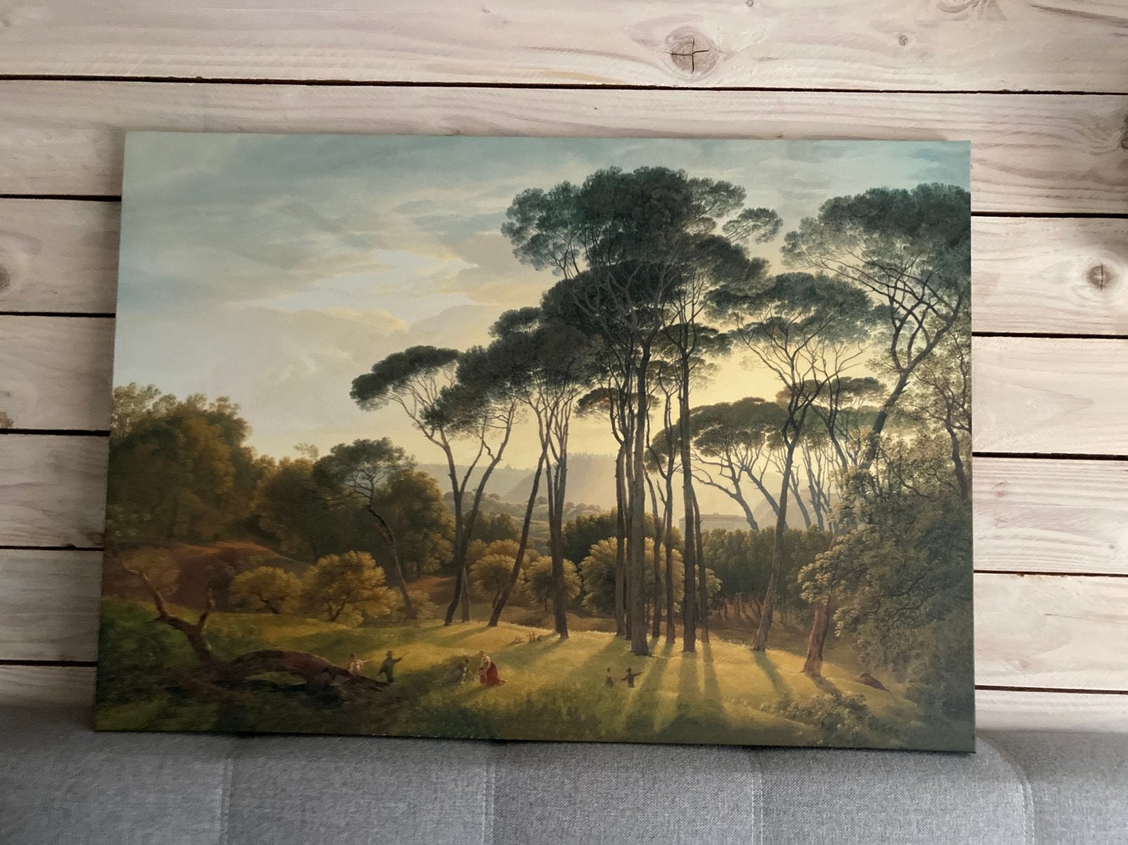 Italiaans landschap schilderij, Ophalen