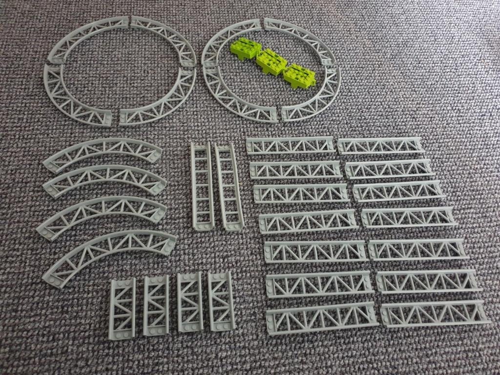 Partij N582=Lego achtbaan rails Nieuw = Zelf bouwen !