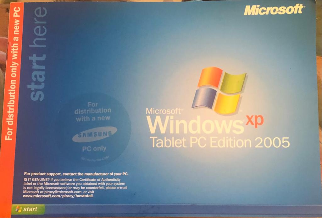 Microsoft Windows XP tablet PC Edition 2005 Handleiding, Ophalen of Verzenden, Zo goed als nieuw, Windows