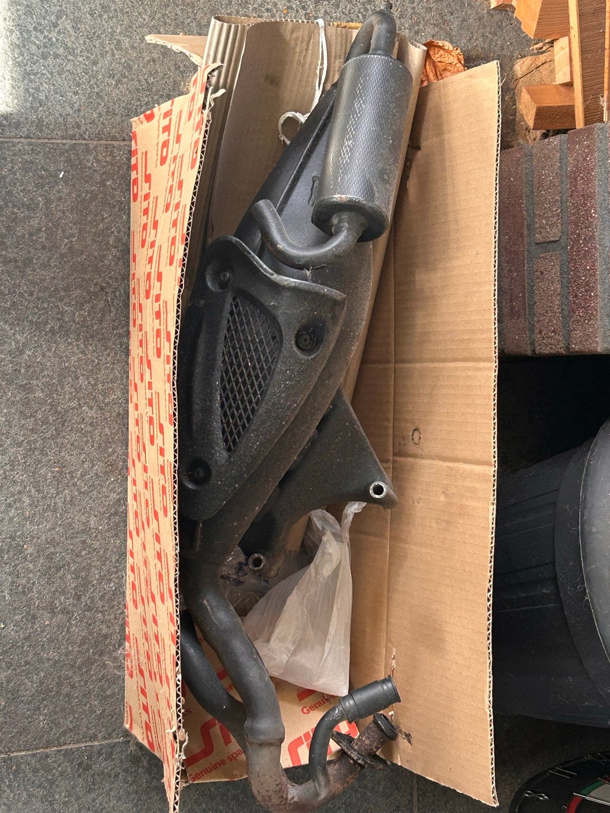 originele gilera runner terugloop uitlaat, Ophalen, Gebruikt