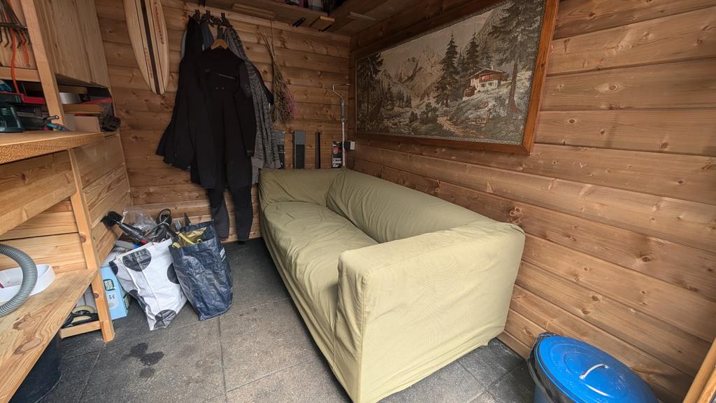 IKEA Klippan bank met mooie groene hoes, Ophalen, Gebruikt, 150 tot 200 cm, Tweepersoons
