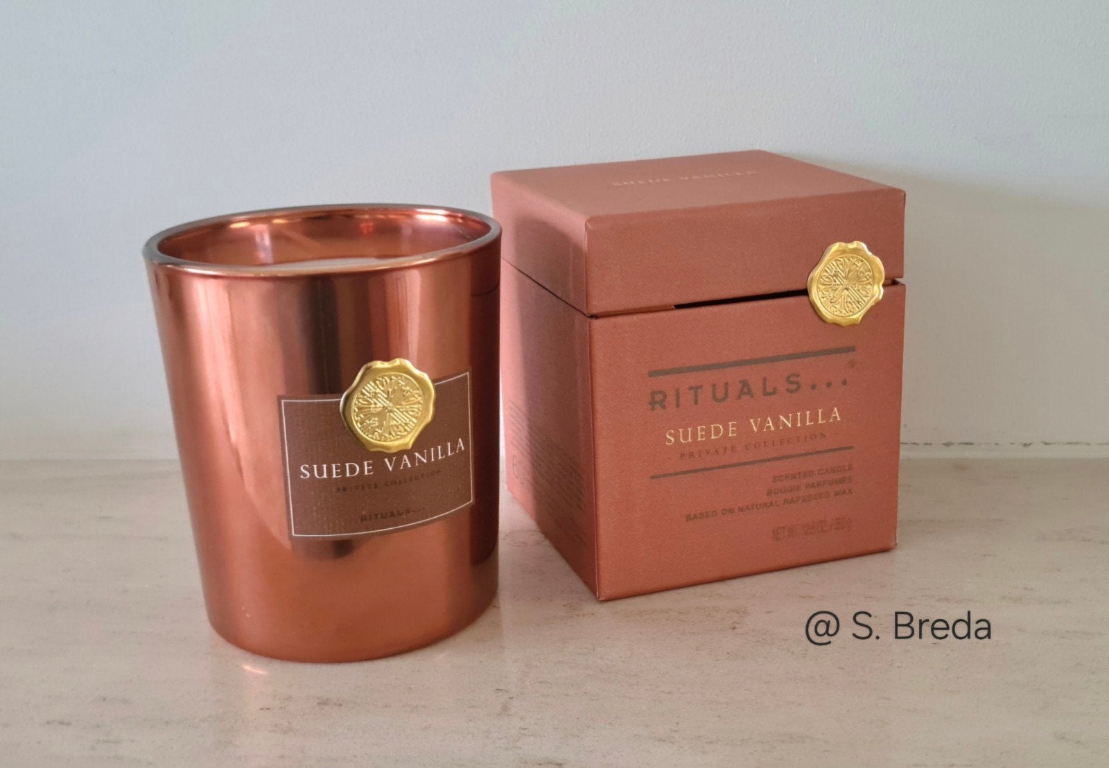 Rituals Geurkaars | Suède Vanilla | 360 gram kaars, Nieuw, Ophalen of Verzenden, Glas, Rituals