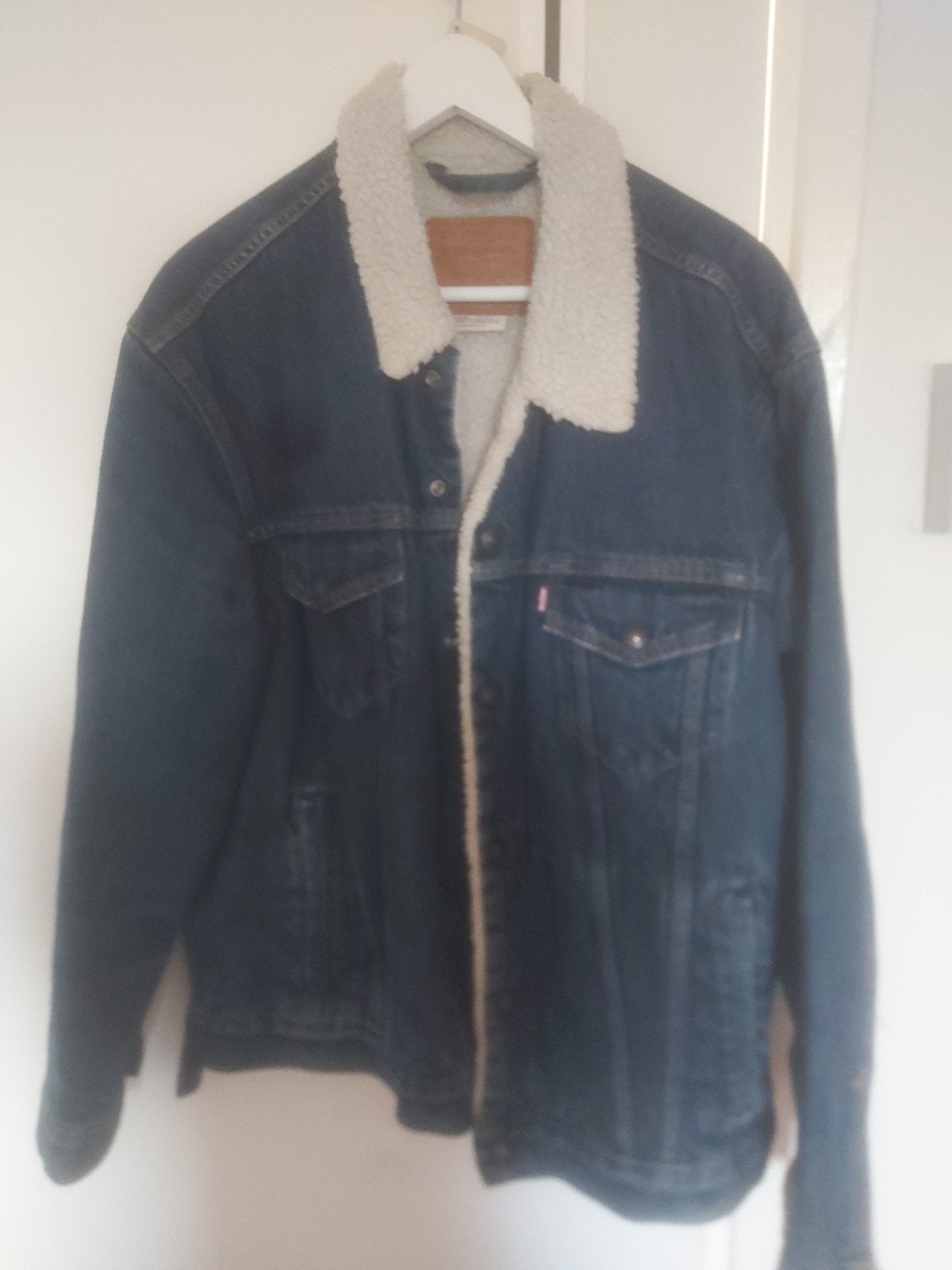 Levi's Sherpa spijkerjack - Blauw - Maat L, Kleding | Heren, Maat 52/54 (L), Levi's, Blauw, Ophalen of Verzenden
