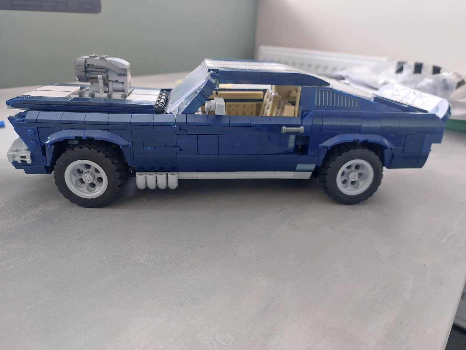 Blauwe Ford Mustang GT, Ophalen of Verzenden, Gebruikt, Overige merken