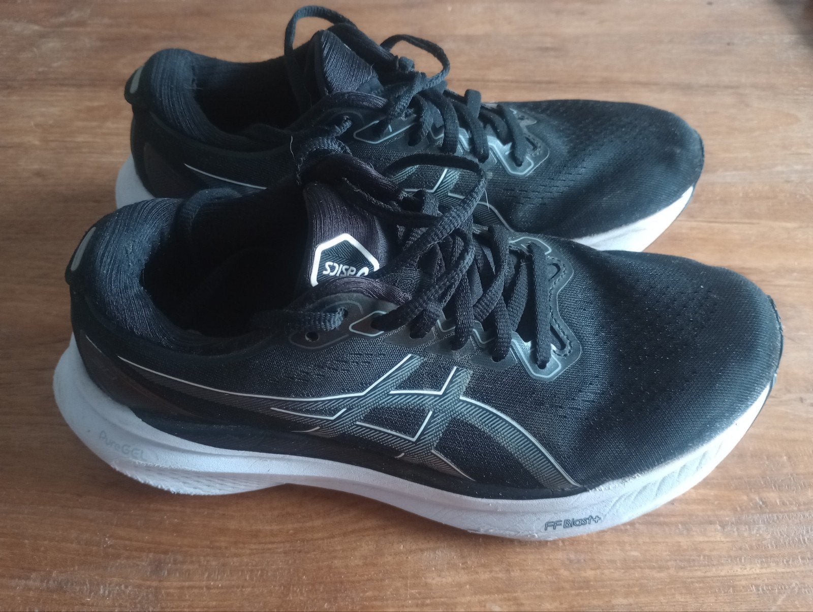 ASICS Hardloopschoenen Zwart Maat 40.5, ASICS, Ophalen of Verzenden, Zwart, Sportschoenen