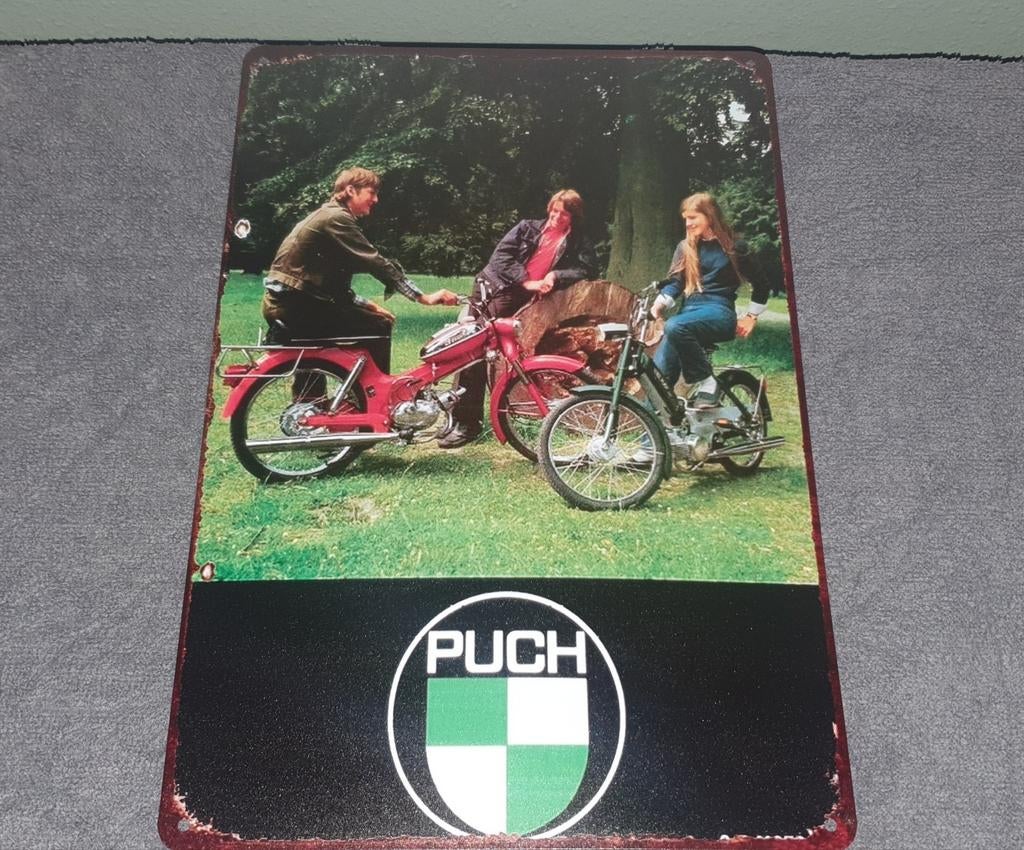 Wandbord met puch afbeelding, ideaal voor de man cave, Verzamelen, Merken en Reclamevoorwerpen, Ophalen of Verzenden, Nieuw, Reclamebord