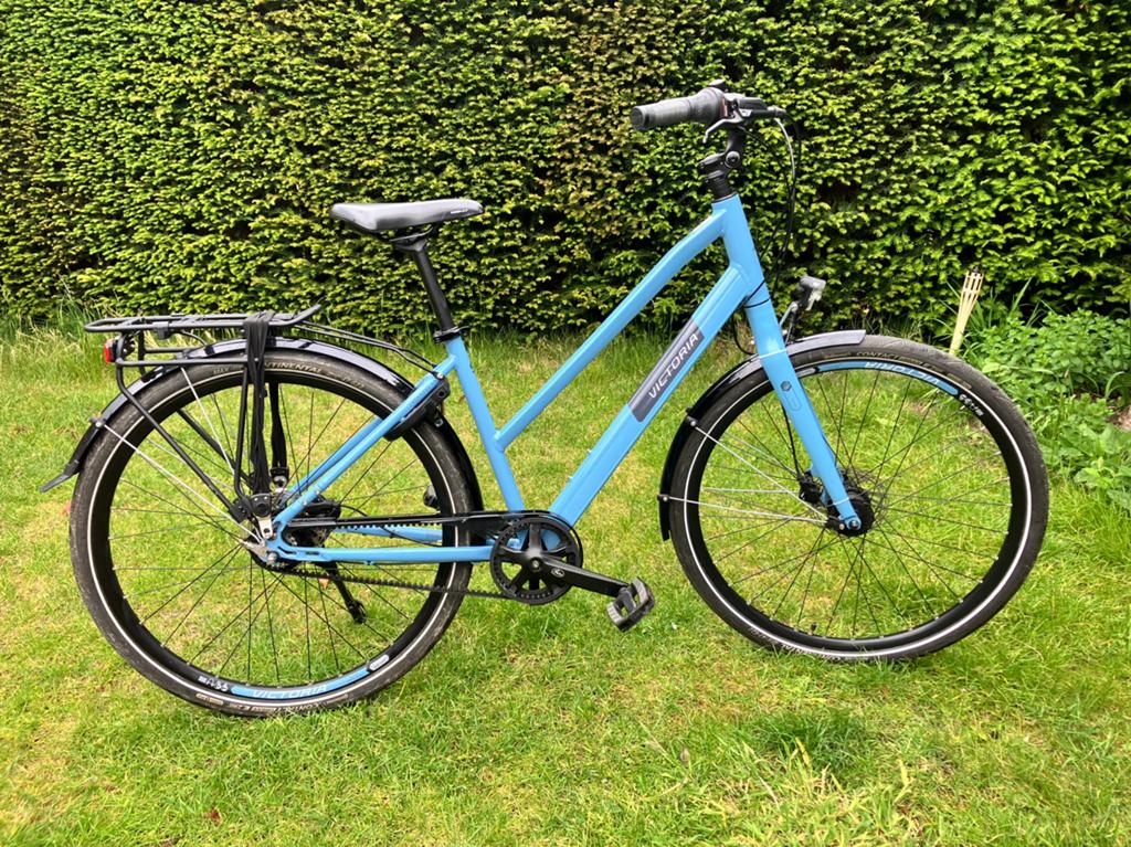 Victoria fiets met Gates Carbon Drive en Shimano Nexus 8, Gebruikt, 47 tot 50 cm, Versnellingen, Schijfrem
