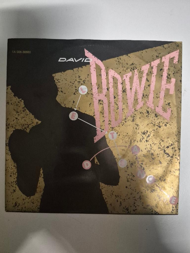 David Bowie. Lets dance., Cd's en Dvd's, Vinyl Singles, Gebruikt, Beschermende buitenhoes, Fotohoes, Single, 1980 - 1989, Pop