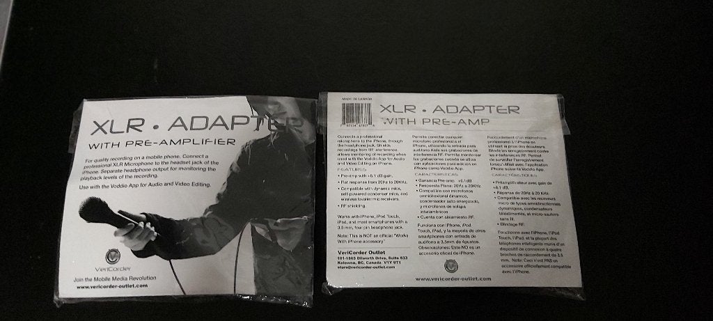 Xlr adapter with pre amp, Ophalen of Verzenden, Zo goed als nieuw, Overige typen