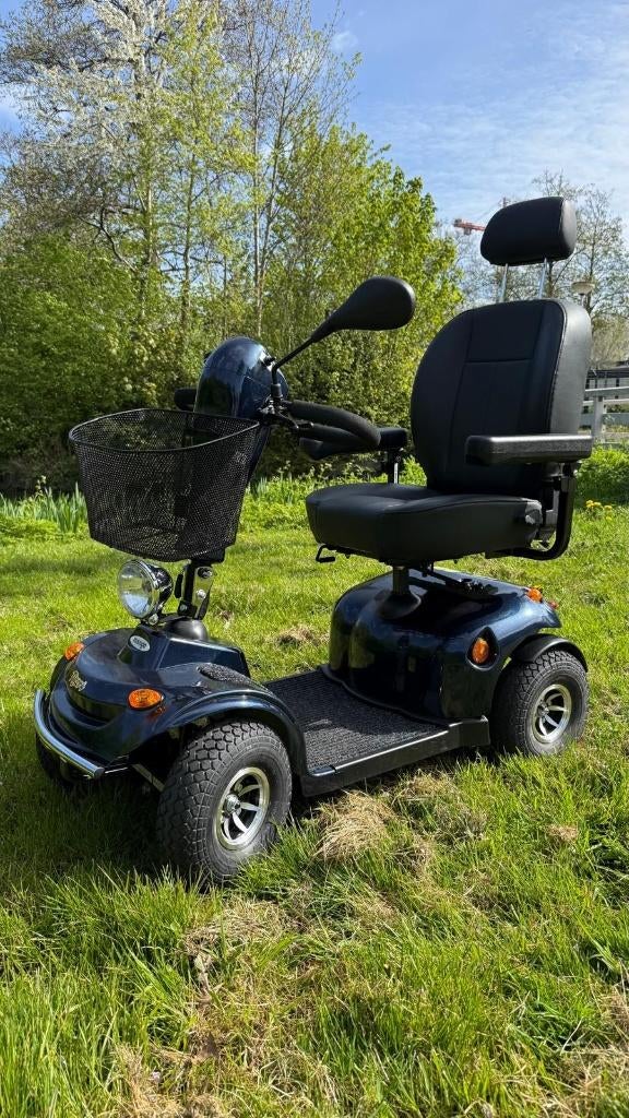 Scootmobiel Mango Tiger 4 blauw, Ophalen, Gebruikt, 16 km/u of meer, Mango
