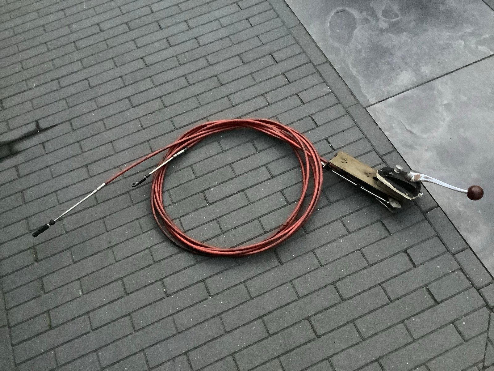 Schakelhendel met kabels voor bootmotor, Ophalen of Verzenden, Gebruikt, Motor en Techniek