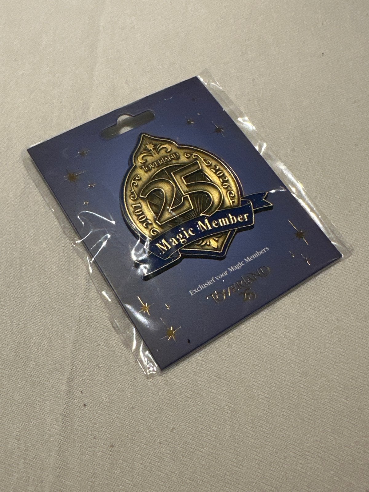 Toverland Magic Member 25 jaar jubileum pin, Ophalen of Verzenden, Nieuw