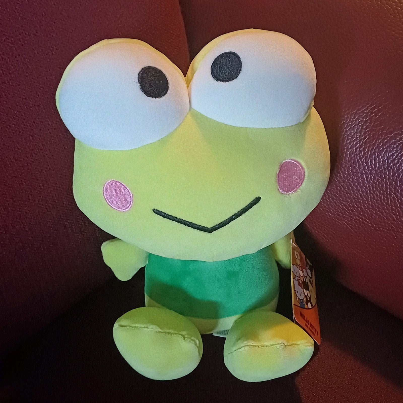 Kikker keroppi knuffel vriendje van hello kitty 26 cm, Kinderen en Baby's, Ophalen, Nieuw, Kikker