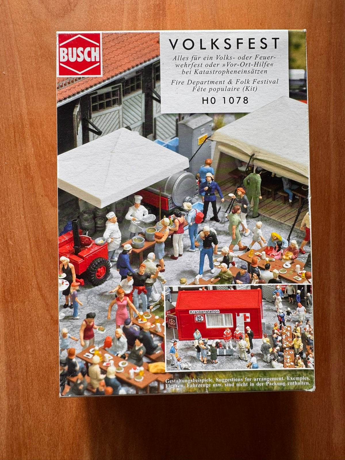 Nieuw Busch H0 Volksfest en brandweer 1078, Ophalen of Verzenden, Nieuw, Gelijkstroom of Wisselstroom, Overige merken