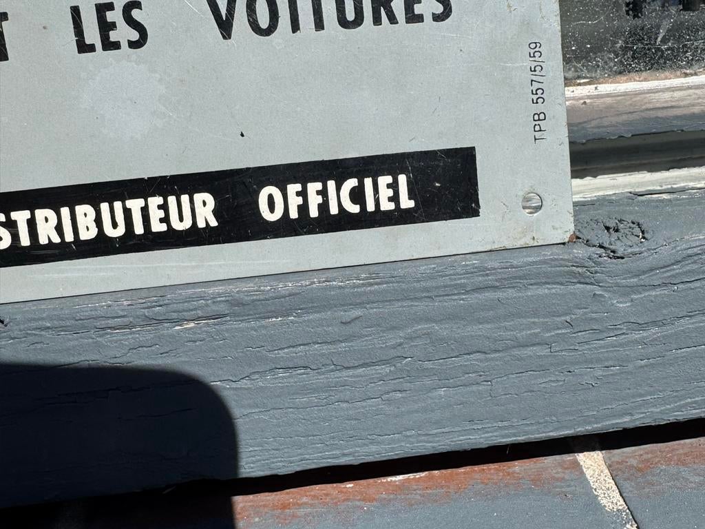 Vintage Vaslo Reclamebord - Officieel Distributeur, Ophalen, Reclamebord, Gebruikt, .