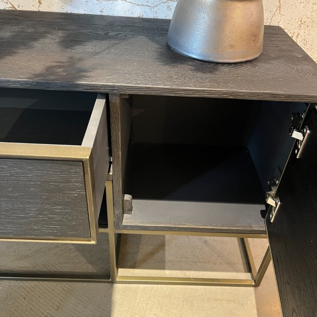 City Tv Dressoir 150cm Castle Antraciet - Henders & Hazel, Niet ingevuld, Niet ingevuld, Niet ingevuld