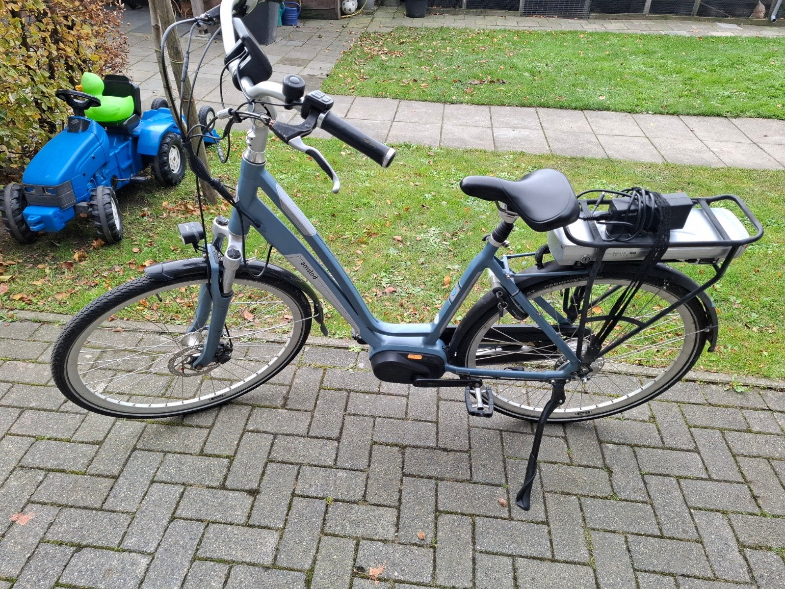 amslod aston damesfiets met middenmotor, Gebruikt, 51 tot 55 cm, 50 km per accu of meer, Ophalen