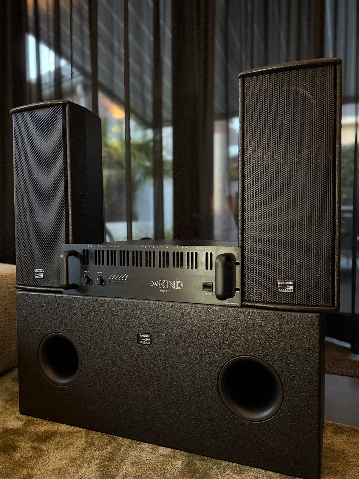 Seeburg Acoustic Line A1 + 2x A2 MK1 – nette complete set, Ophalen, Zo goed als nieuw, Overige merken
