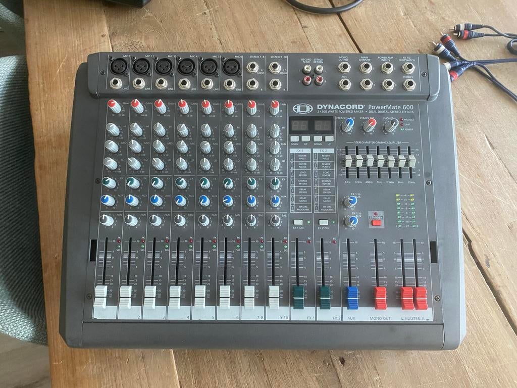 Dynacord Powermate 600 MK2!! Perfecte Staat, Gebruikt, Microfooningang, Ophalen of Verzenden, Nvt