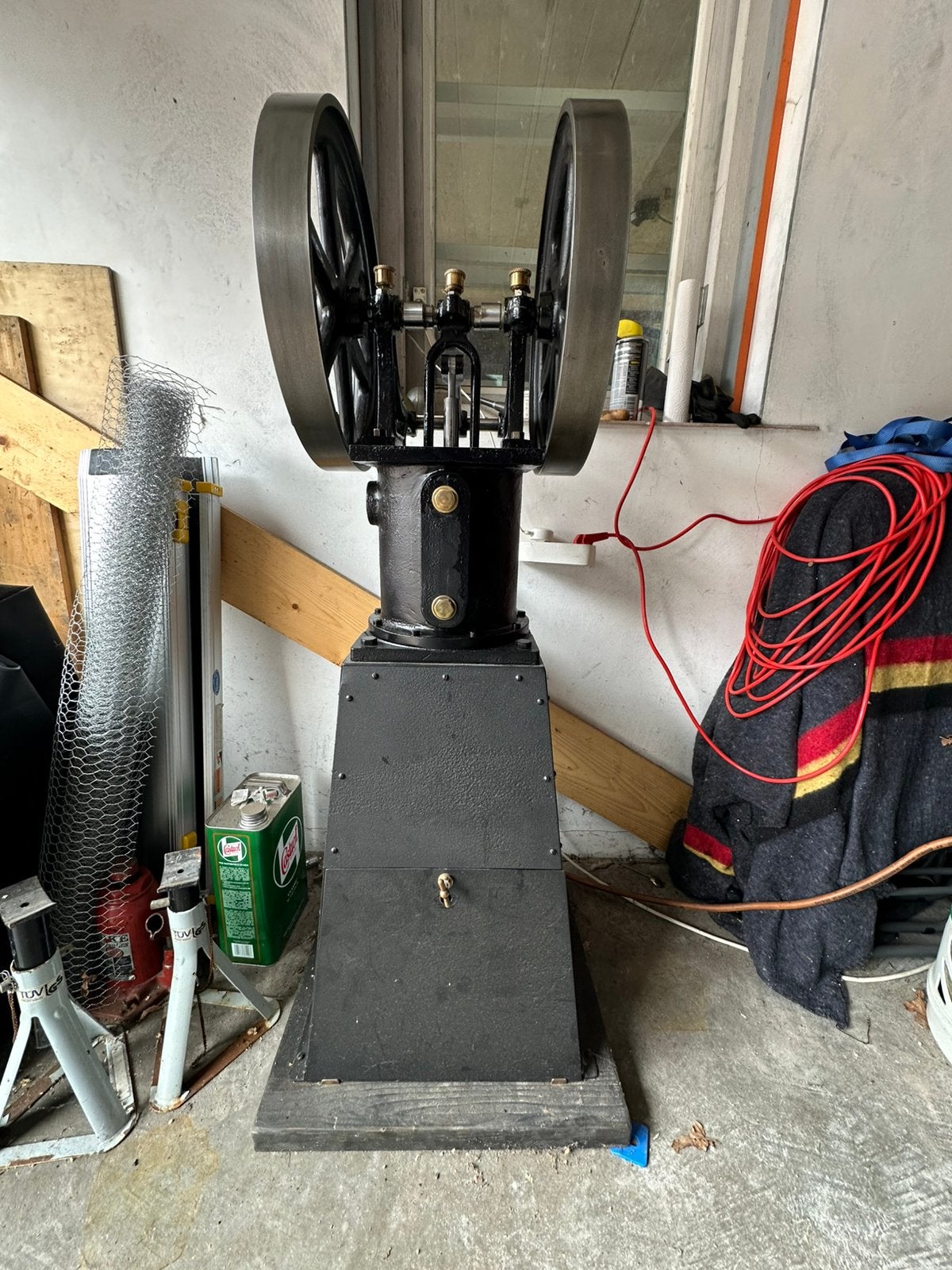 Grote Heinrici 90mm zuiger (replica) geen stoommachine, Ophalen, Zo goed als nieuw