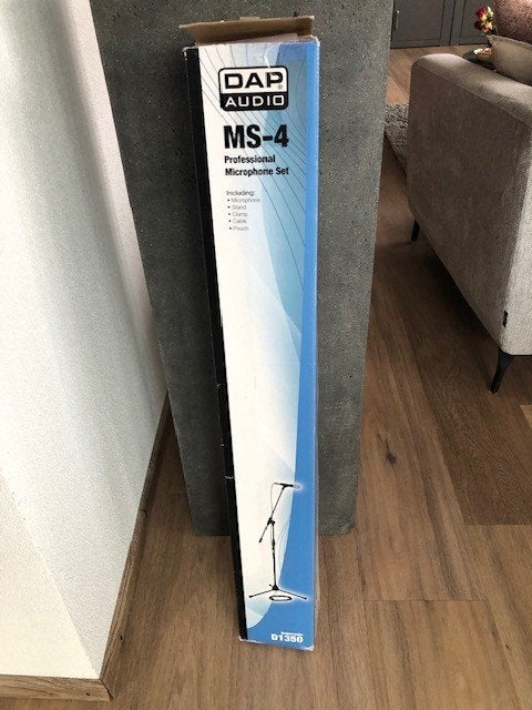 DAP Audio MS-4 Professionele Microfoon Set - Nieuw, Muziek en Instrumenten, Ophalen of Verzenden, Nieuw, Minder dan 500 watt, Overige typen