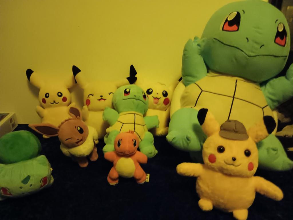 9 Pokémon knuffels, waaronder een grote van 50+ cm, Ophalen of Verzenden