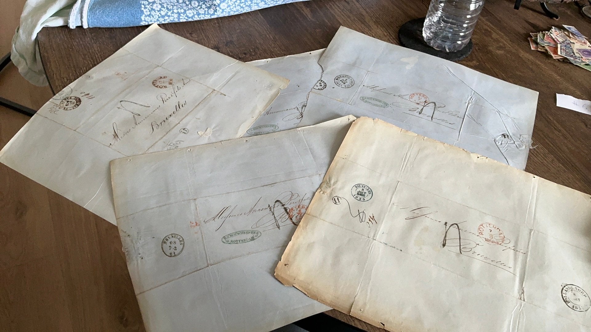 #63 set van 5 hele oude enveloppen/brieven Nederland, Postzegels en Munten, Ophalen of Verzenden