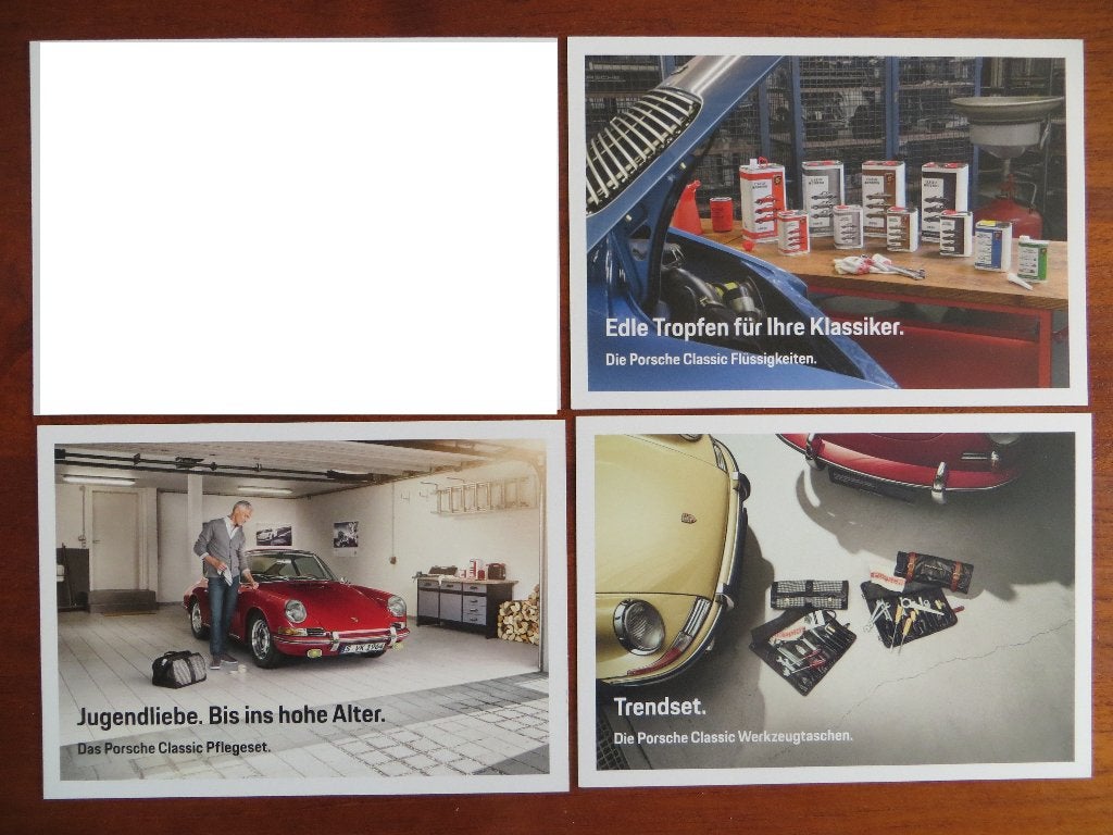 Porsche Classic: 3 kaarten (over onderhoud), Ophalen of Verzenden, Nieuw, Porsche