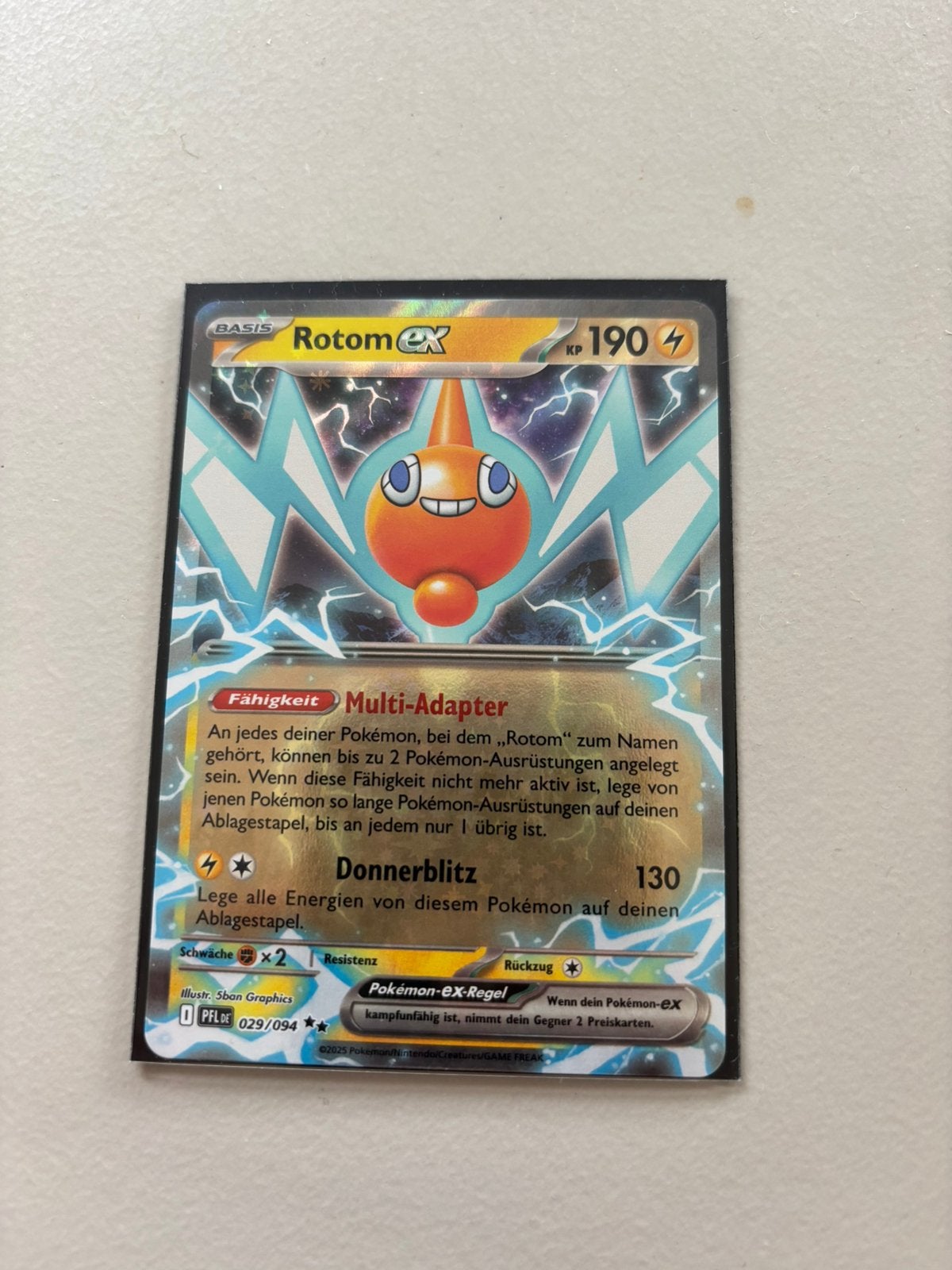 Rotom EX pokemon kaart, Ophalen of Verzenden, Zo goed als nieuw