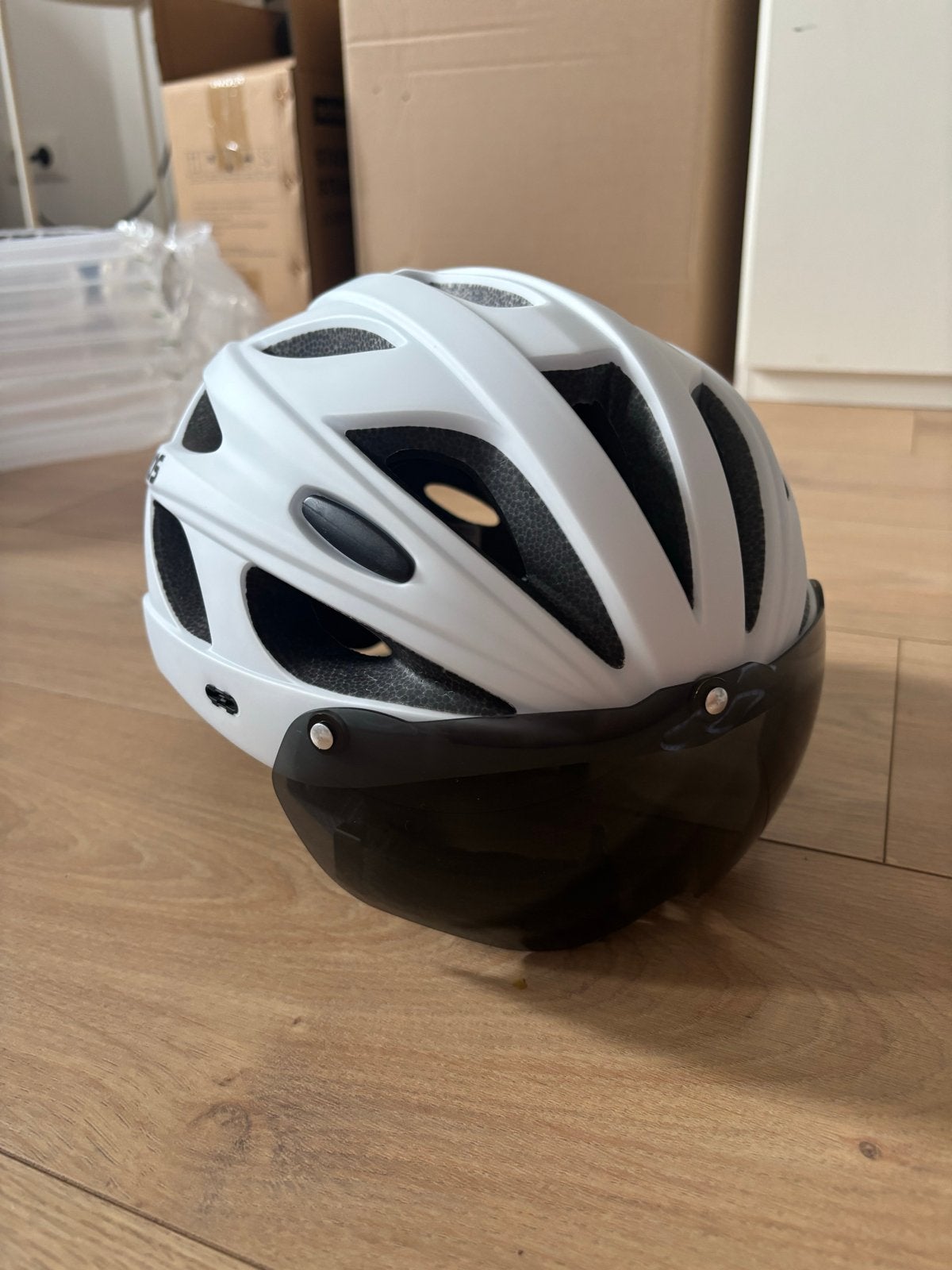 Rockbros Fietshelm Wit/White XL (58-65cm)Nieuw in verpakking, Fietsen en Brommers, Fietsaccessoires | Fietshelmen, Ophalen of Verzenden